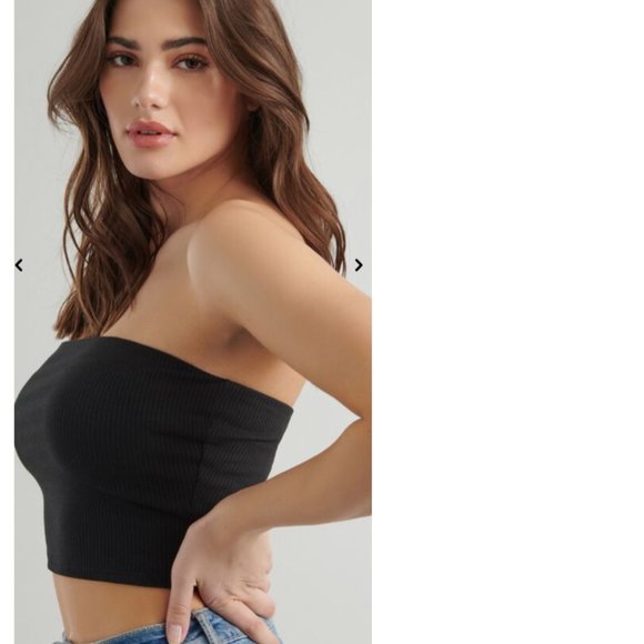 RIBBED TUBE TOP - Picture 2 of 3